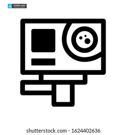 camera icon isolated sign symbol vector illustration - high quality black style vector icons
