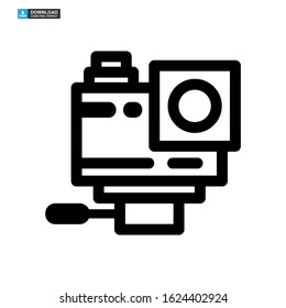 camera icon isolated sign symbol vector illustration - high quality black style vector icons
