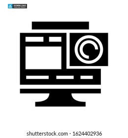 camera icon isolated sign symbol vector illustration - high quality black style vector icons

