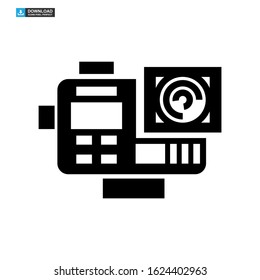 camera icon isolated sign symbol vector illustration - high quality black style vector icons

