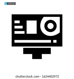 camera icon isolated sign symbol vector illustration - high quality black style vector icons
