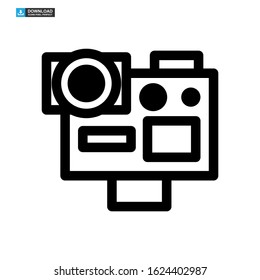 camera icon isolated sign symbol vector illustration - high quality black style vector icons

