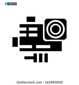 camera icon isolated sign symbol vector illustration - high quality black style vector icons
