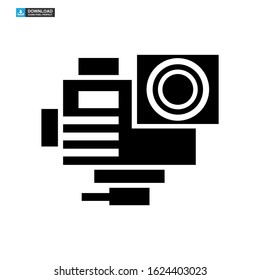 camera icon isolated sign symbol vector illustration - high quality black style vector icons
