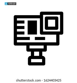 camera icon isolated sign symbol vector illustration - high quality black style vector icons
