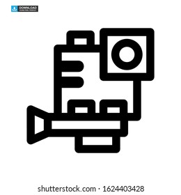 camera icon isolated sign symbol vector illustration - high quality black style vector icons
