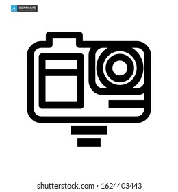 camera icon isolated sign symbol vector illustration - high quality black style vector icons
