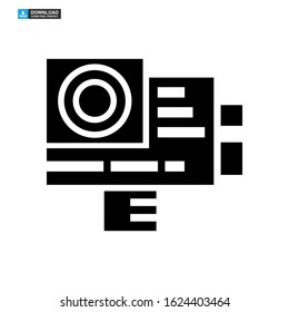 camera icon isolated sign symbol vector illustration - high quality black style vector icons
