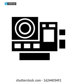 camera icon isolated sign symbol vector illustration - high quality black style vector icons
