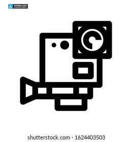 camera icon isolated sign symbol vector illustration - high quality black style vector icons
