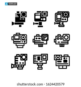 camera icon isolated sign symbol vector illustration - Collection of high quality black style vector icons
