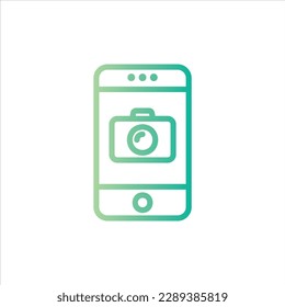 camera icon with isolated vektor and transparent background
