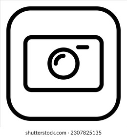camera icon with isolated vektor and transparent background