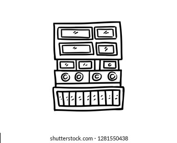 camera icon, line art design, camera vector illustration