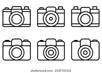 Camera Icon Line Art Design for Digital Projects