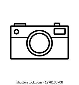camera icon line design
