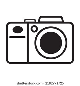 Camera icon, camera line icon illustration, suitable for web design, symbols, logos, applications