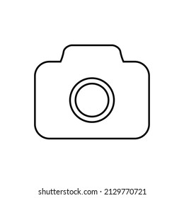 Camera icon in line style