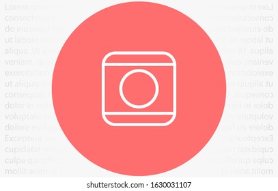 Camera icon line vector isolated on white background. Camera icon line vector for web site, app, ui and logo. Creative concept