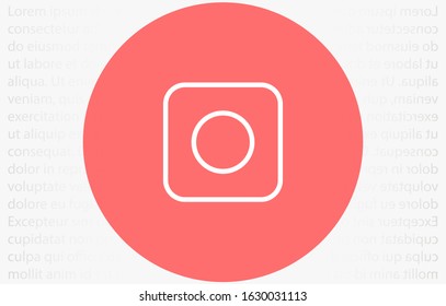 Camera icon line vector isolated on white background. Camera icon line vector for web site, app, ui and logo. Creative concept