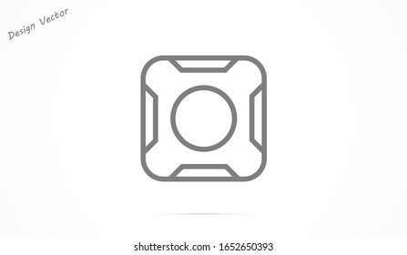 Camera icon line vector isolated on white background. Camera icon line vector for web site, app, ui and logo. Creative concept
