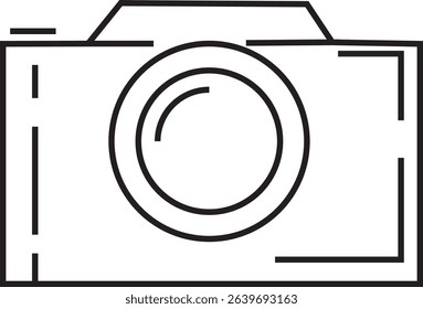 camera icon. camera line icon. vektor.
