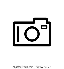 Camera Icon. Lineal Style Camera Outline Icon Vector Illustration