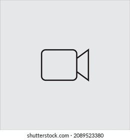 Icono de cámara Icono directo Grabación de imágenes prediseñadas en negro 