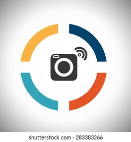 camera   icon logo concept  social media