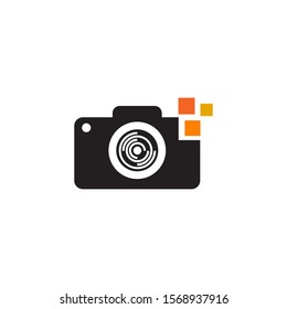 Camera icon logo design inspiration vector template
