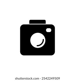 Camera icon logo design. photo camera sign and symbol. photography icon.