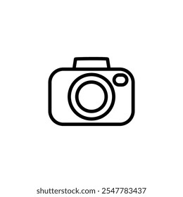 Camera icon logo design. photo camera sign and symbol. photography icon.