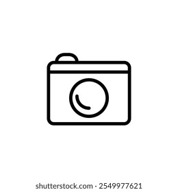 Camera icon logo design. photo camera sign and symbol. photography icon.