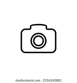 Camera icon logo design. photo camera sign and symbol. photography icon.