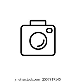 Camera icon logo design. photo camera sign and symbol. photography icon.