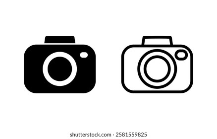 Camera icon logo design. photo camera sign and symbol. photography icon.