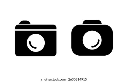 Ícone da câmera logotipo design. símbolo e símbolo da câmera da foto. ícone da fotografia.