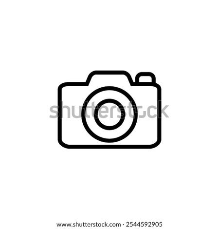 Camera icon logo design. photo camera sign and symbol. photography icon.
