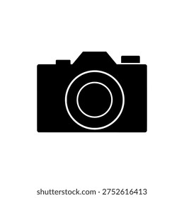 Camera icon logo design. Photography sign and symbol. Camera icon. Professional camera equipment for photographers.