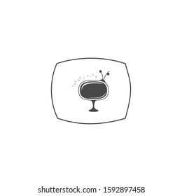 camera icon logo design template illustration