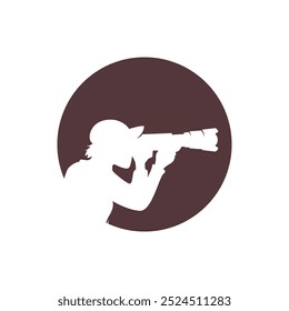 Plantilla de diseño de logotipo de icono de cámara