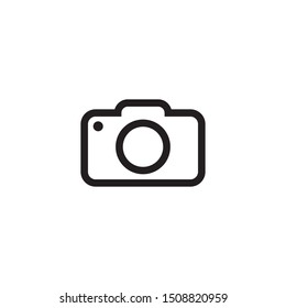 Camera icon logo design vector template