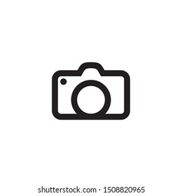 Camera icon logo design vector template