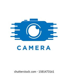 camera icon logo design vector