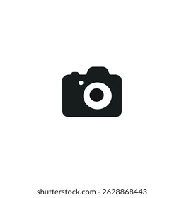 Camera icon logo flat vector design