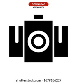 camera icon or logo- high quality black style vector icons
