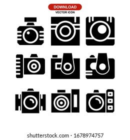 camera icon or logo isolated sign symbol vector illustration - Collection of high quality black style vector icons

