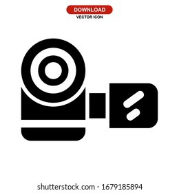 camera icon or logo isolated sign symbol vector illustration - high quality black style vector icons
