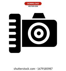 camera icon or logo isolated sign symbol vector illustration - high quality black style vector icons
