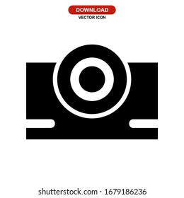 camera icon or logo isolated sign symbol vector illustration - high quality black style vector icons
